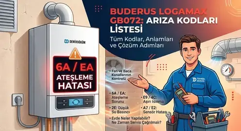 Buderus Logamax Plus GB072 Arıza Kodları 