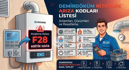 DEMİRDÖKÜM NİTROMİX ARIZA KODLARI
