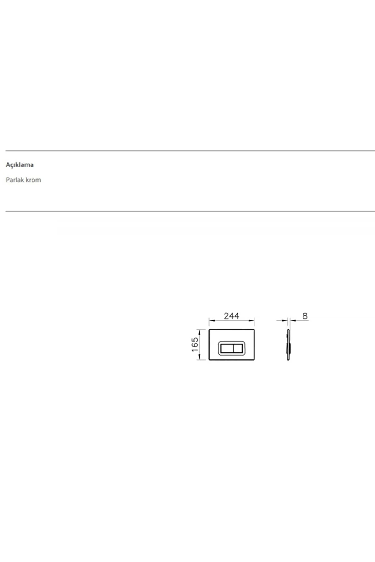 VitrA Loop R 740-0680 Kumanda Paneli  Krom