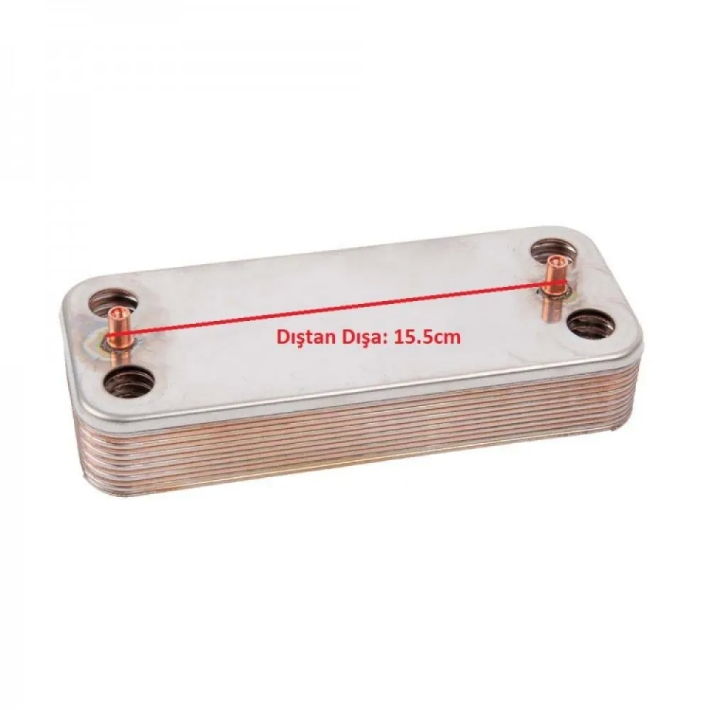 ÖNAYSAN ECA Confeo, Proteus, Serena ve Viessmann Vitopend 100 Uyumlu 12 Plakalı Eşanjör(148MM)